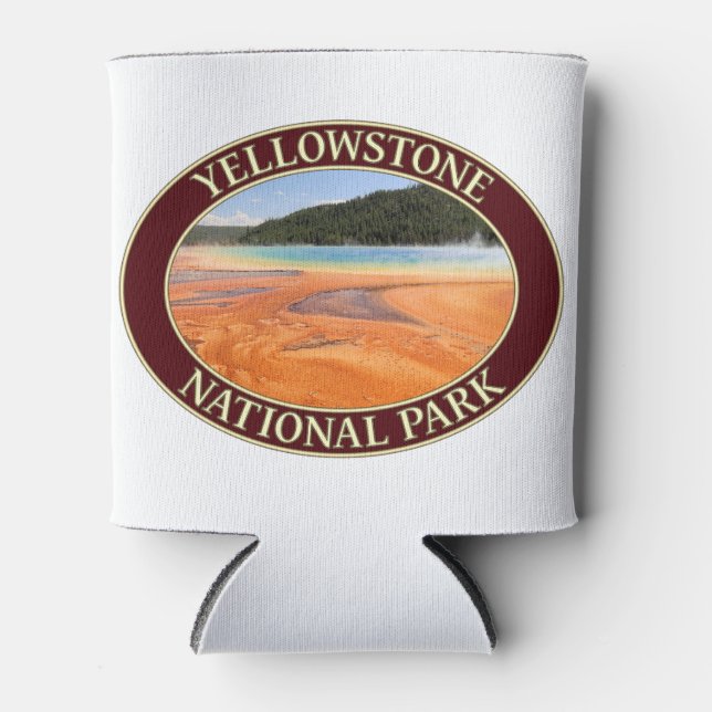 Grand Prismatic Spring at Yellowstone National Prk Can Cooler (Front)