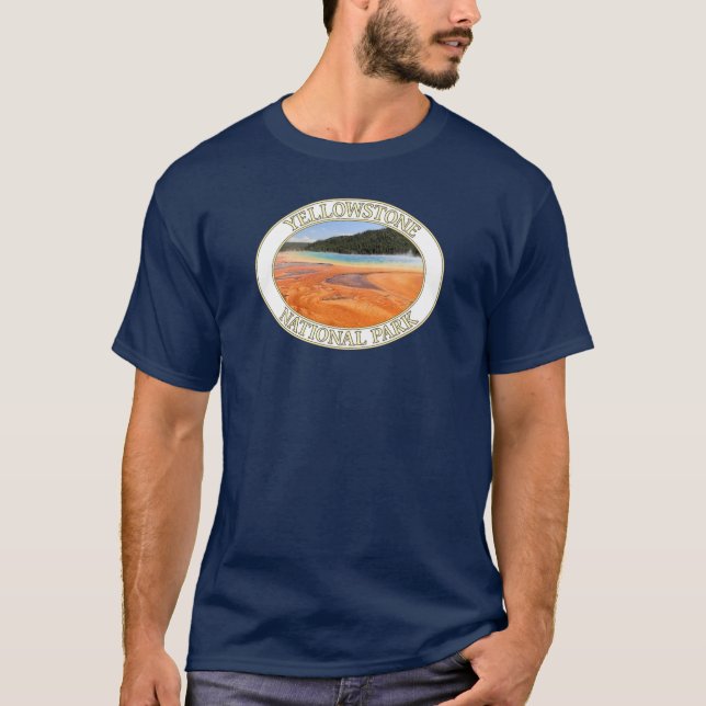 Grand Prismatic Spring at Yellowstone National Prk T-Shirt (Front)