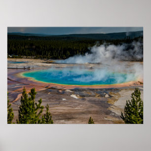 Grand Prismatic Spring Yellowstone National Park Poster