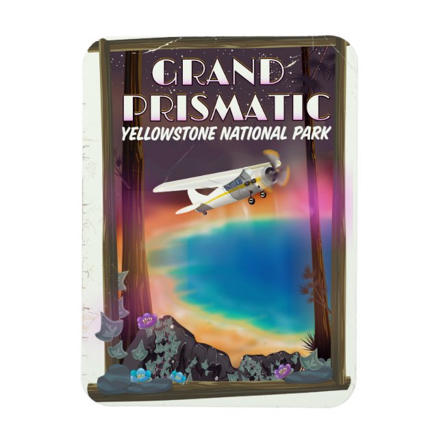 Grand Prismatic, Yellowstone National Park, USA Magnet (Vertical)