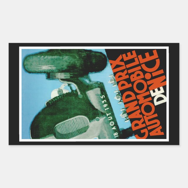 Grand Prix Automobile de Nice Sticker (Front)