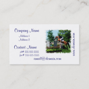 Grand Prix Horse Business Cards