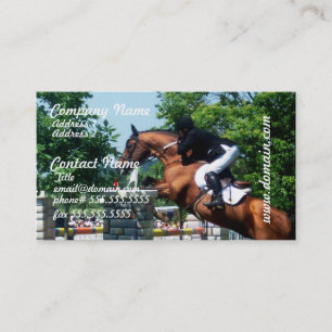Grand Prix Horse Business Cards