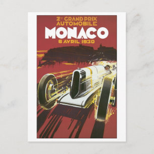 Grand Prix Monaco Avril 1930 Postcard