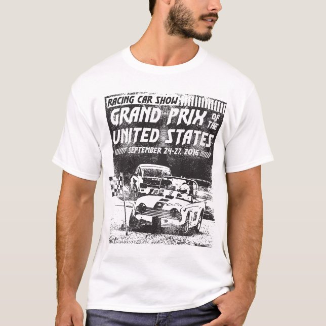 Grand Prix Of The United States Custom T-Shirt (Front)