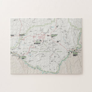 Grand puzzle de carte de courbure (le Texas)