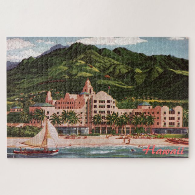 Grand Puzzle de l'hôtel Royal Hawaiian (Horizontal)