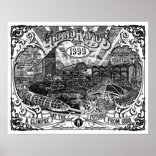 Grand Rapids 1999 20 X 16 Poster Impression d'oeuv (Devant)