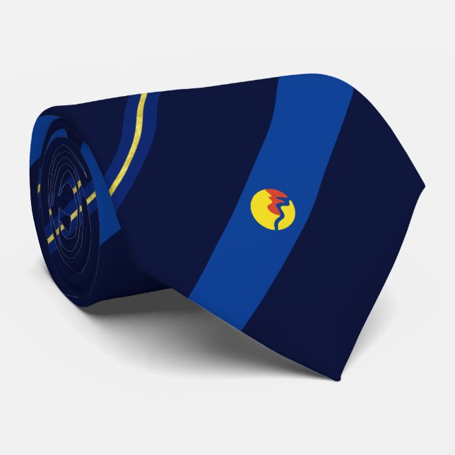 Grand Rapids (Michigan) city flag Neck Tie (Rolled)