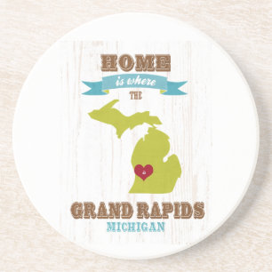 grand rapids, michigan Map – Home Is Where Coaster