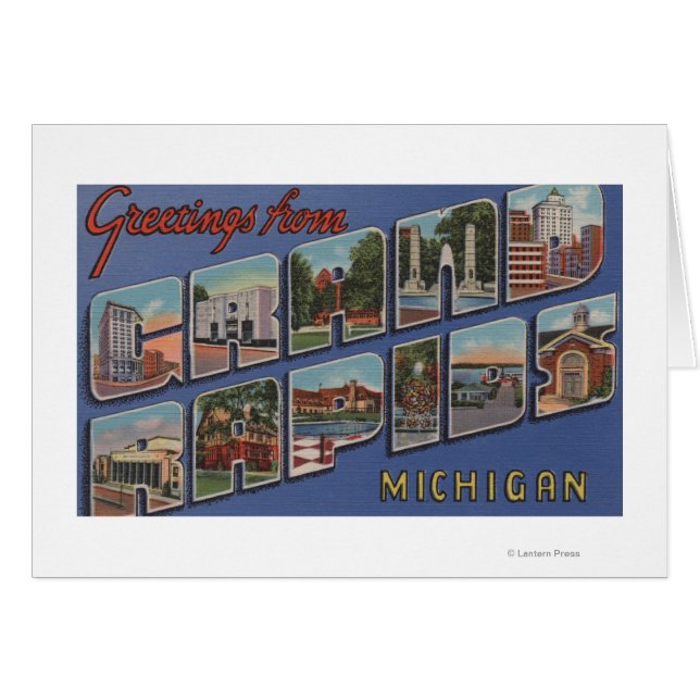 Grand Rapids, Michigan - Scènes de grandes lettres (Devant horizontal)