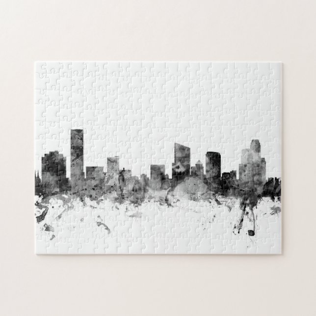 Grand Rapids Michigan Skyline Jigsaw Puzzle (Horizontal)