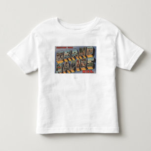 Grand Rapids, Minnesota - Large Letter Scenes Toddler T-shirt