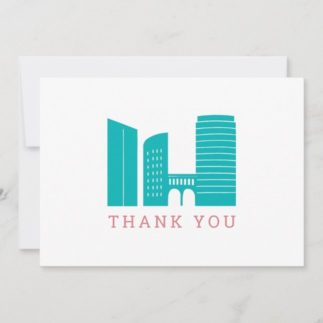 Grand Rapids Skyline Thank You Card (Front)