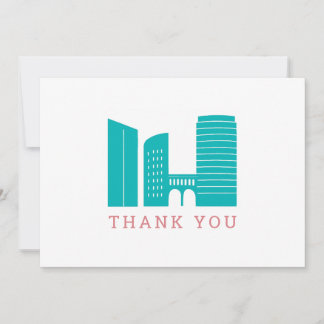 Grand Rapids Skyline Thank You Card