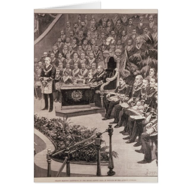 Grand rassemblement maçonnique au Royal Albert (Devant)