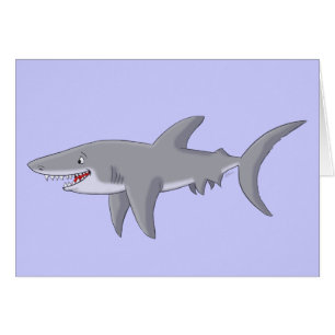 Grand requin blanc de bande dessinée