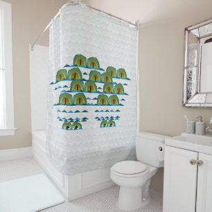 Grand rideau de douche Croc