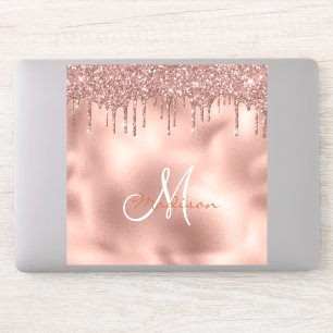 Grand Rose d'ordinateur portable Sticker Parties s