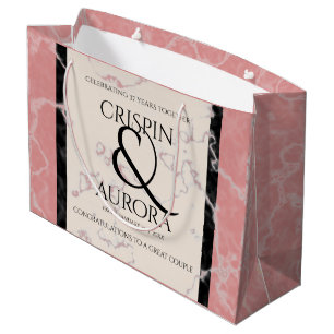 Grand Sac Cadeau 37e anniversaire de l'Mariage d'Alabaster