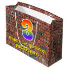 3e anniversaire : Amusant, Arc-en-ciel inspiré par