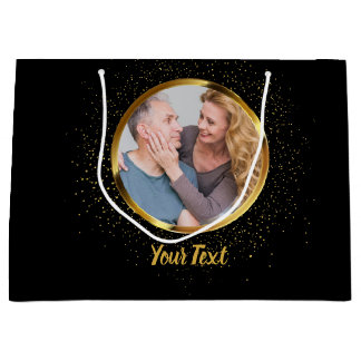 Grand Sac Cadeau 50e anniversaire de l'étincelle d'or