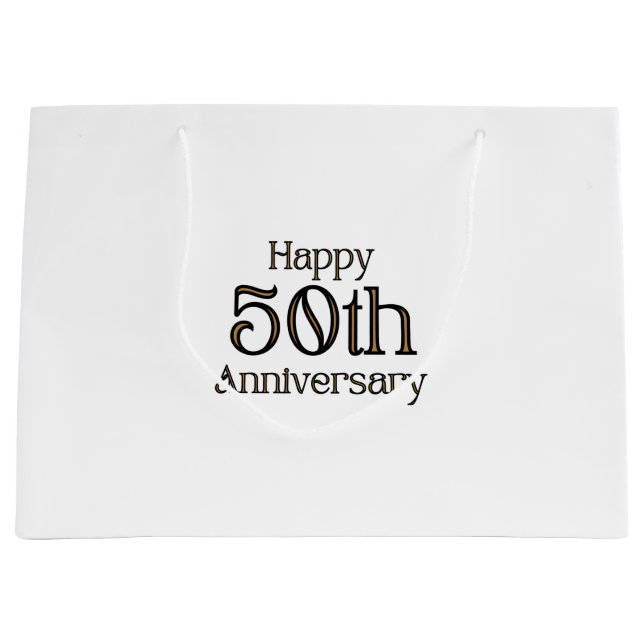 Grand Sac Cadeau 50e Anniversary (Devant)