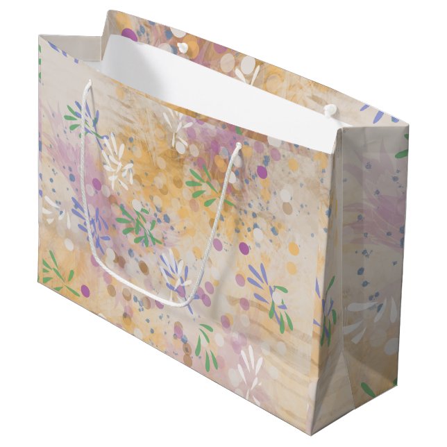Grand Sac Cadeau Abstrait moderne (Devant Angle)