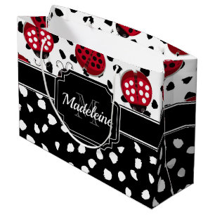 Grand Sac Cadeau adorable Ladybugs