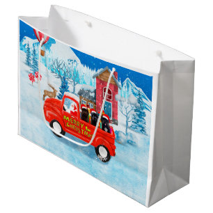Grand Sac Cadeau Affenpinschers Chien dans la livraison de Noël Cam