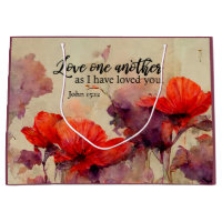 Aimez-Vous Une Autre Bible Verse Rouge Violet Flor