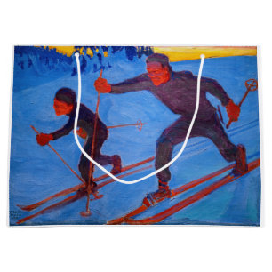 Grand Sac Cadeau Akseli Gallen-Kallela - Skiers