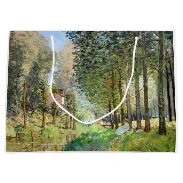 Grand Sac Cadeau Alfred Sisley - Reposez le long du ruisseau (Devant)