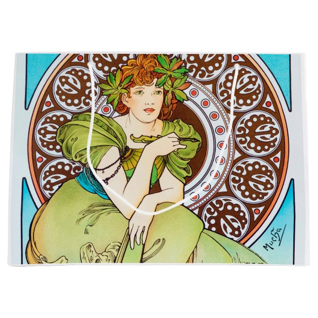 Grand Sac Cadeau Alphonse Mucha (Devant)