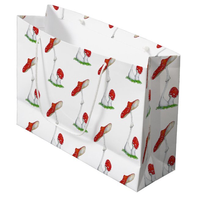 Grand Sac Cadeau Amanita muscaria (Devant Angle)