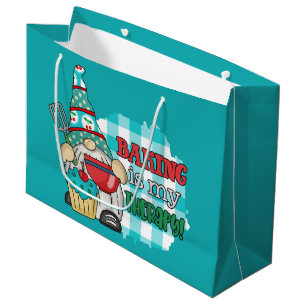 Grand Sac Cadeau Amateurs de cuisine mignonne gnome