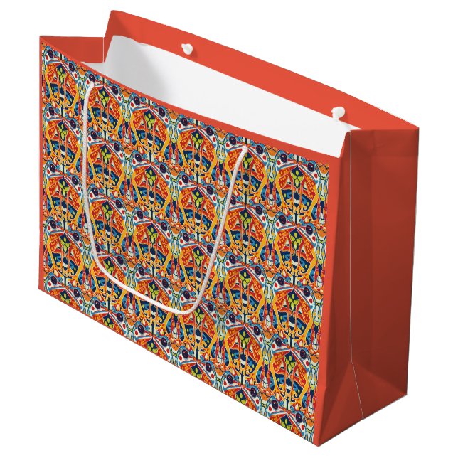 Grand Sac Cadeau Amigos Amphibiens (Devant Angle)