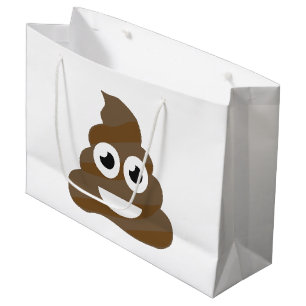 Grand Sac Cadeau Amusante petite poop Emoji