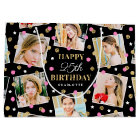 Anniversaire Confetti Nom personnalisé Photo Colla