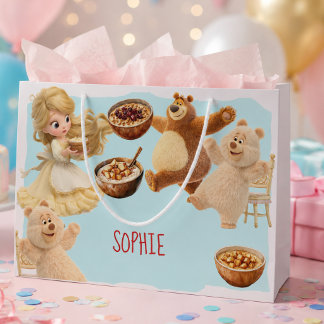 Grand Sac Cadeau Anniversaire de Boucles d'or
