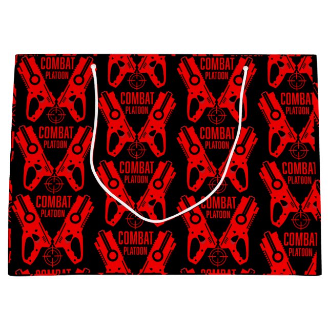 Grand Sac Cadeau Anniversaire de la bataille de Dart Gun (Devant)