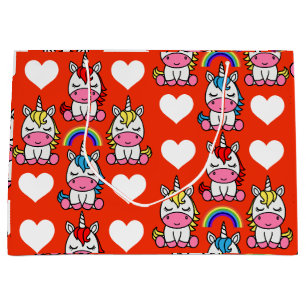 Grand Sac Cadeau Anniversaire de Unicorn Pony