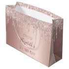 Anniversaire rose gouttes d'or rose girly