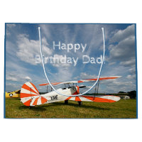 Antique Biplane Biplane Personnalisé Anniversaire