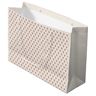 Grand Sac Cadeau Aquarelle Cherry Blossom Sakura Bouquet Motif