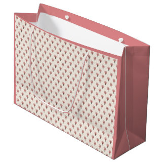 Grand Sac Cadeau Aquarelle Cherry Blossom Sakura Bouquet Motif
