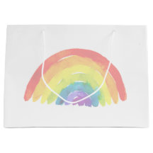 Aquarelle moderne Pastel arc-en-ciel