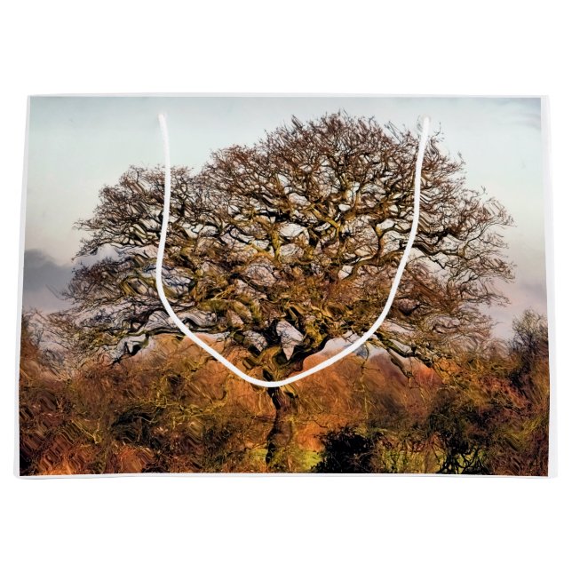 GRAND SAC CADEAU ARBRE D'HIVER (Devant)