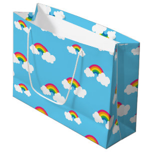 Grand Sac Cadeau Arc-en-ciel
