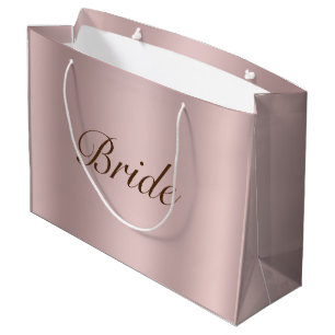 Grand Sac Cadeau arrière - plan abstrait rose-or